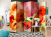 Room Divider Screen Velvet Poppies II - artistic orange and red poppy flowers 95274 additionalThumb 4