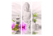 Folding Screen Buddha and Orchids - white Buddha statue against orchids in Zen motif 95474 additionalThumb 7