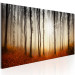 Canvas Print Autumn Mist - Golden Season in the Forest with Sunset Background 97374 additionalThumb 2