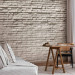 Photo Wallpaper Brick wall - industrial background of regular texture of grey stones 98074 additionalThumb 4