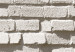 Photo Wallpaper Brick wall - industrial background of regular texture of grey stones 98074 additionalThumb 3