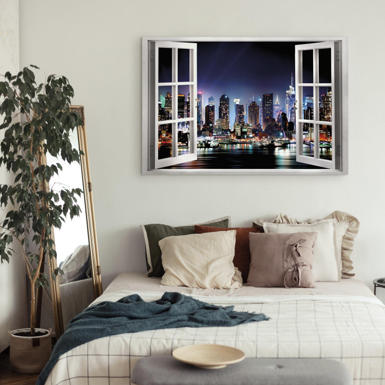 Canvas Art Print Window: View of New York 105184 additionalImage 11