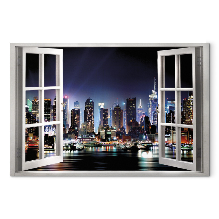 Canvas Art Print Window: View of New York 105184 additionalImage 7