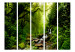Room Divider Screen Fairy Tale Forest II - landscape of green forest with waterfall and stones 114484 additionalThumb 3
