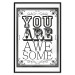 Wall Poster You Are Awesome - black and white text on an ornamented background 114684 additionalThumb 18