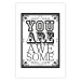 Wall Poster You Are Awesome - black and white text on an ornamented background 114684 additionalThumb 19