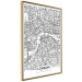 Wall Poster Map of London - black and white map of the capital of the United Kingdom and texts 116384 additionalThumb 3