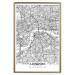 Wall Poster Map of London - black and white map of the capital of the United Kingdom and texts 116384 additionalThumb 20