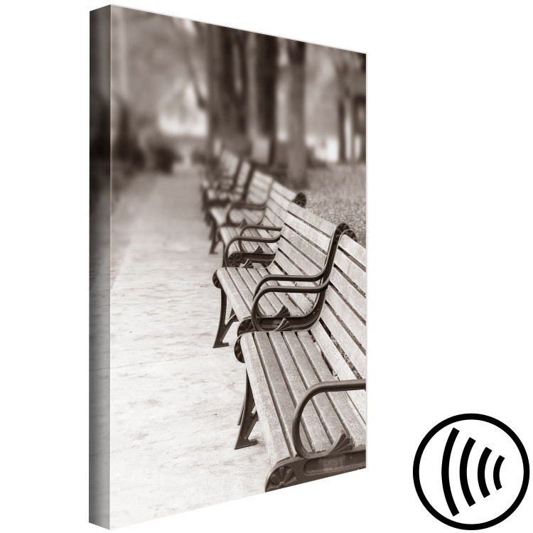 Canvas Print Park Benches (1 Part) Vertical 116684 additionalImage 6