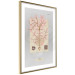 Wall Poster Mysterious Little Tree - abstraction with texts and a plant in pale colors 116884 additionalThumb 6