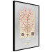Wall Poster Mysterious Little Tree - abstraction with texts and a plant in pale colors 116884 additionalThumb 10