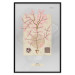 Wall Poster Mysterious Little Tree - abstraction with texts and a plant in pale colors 116884 additionalThumb 18