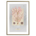 Wall Poster Mysterious Little Tree - abstraction with texts and a plant in pale colors 116884 additionalThumb 14