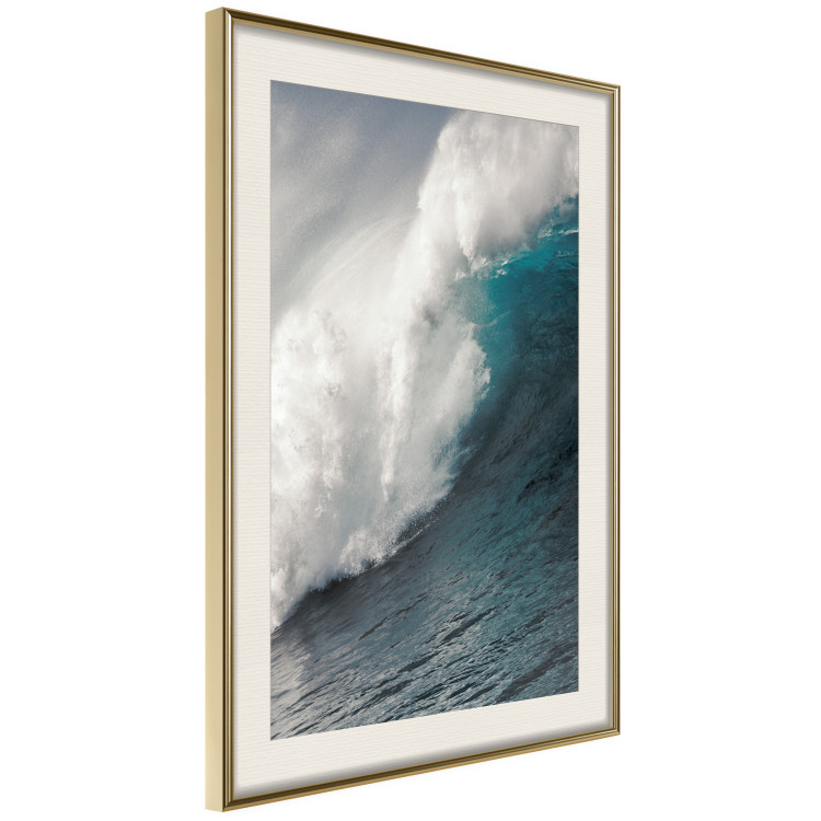 Wall Poster Ocean Wave - nautical composition with turbulent emerald water 117284 additionalImage 2