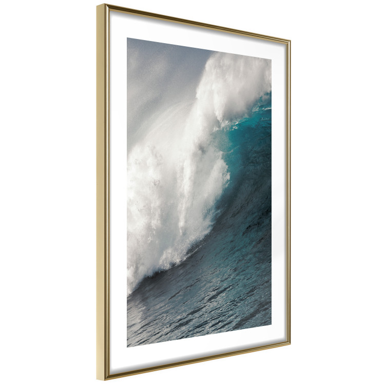 Wall Poster Ocean Wave - nautical composition with turbulent emerald water 117284 additionalImage 6