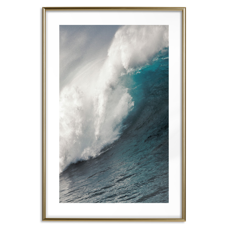 Wall Poster Ocean Wave - nautical composition with turbulent emerald water 117284 additionalImage 27