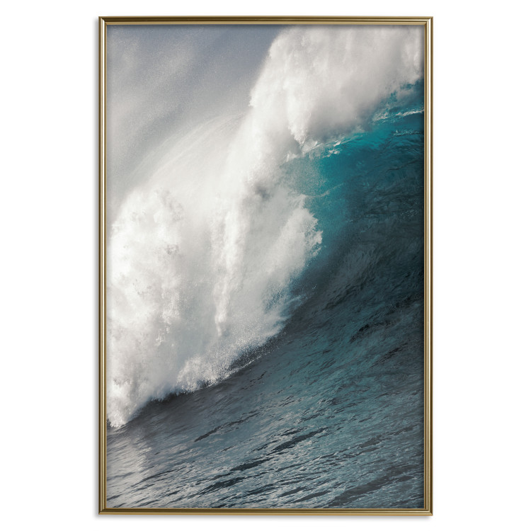 Wall Poster Ocean Wave - nautical composition with turbulent emerald water 117284 additionalImage 25