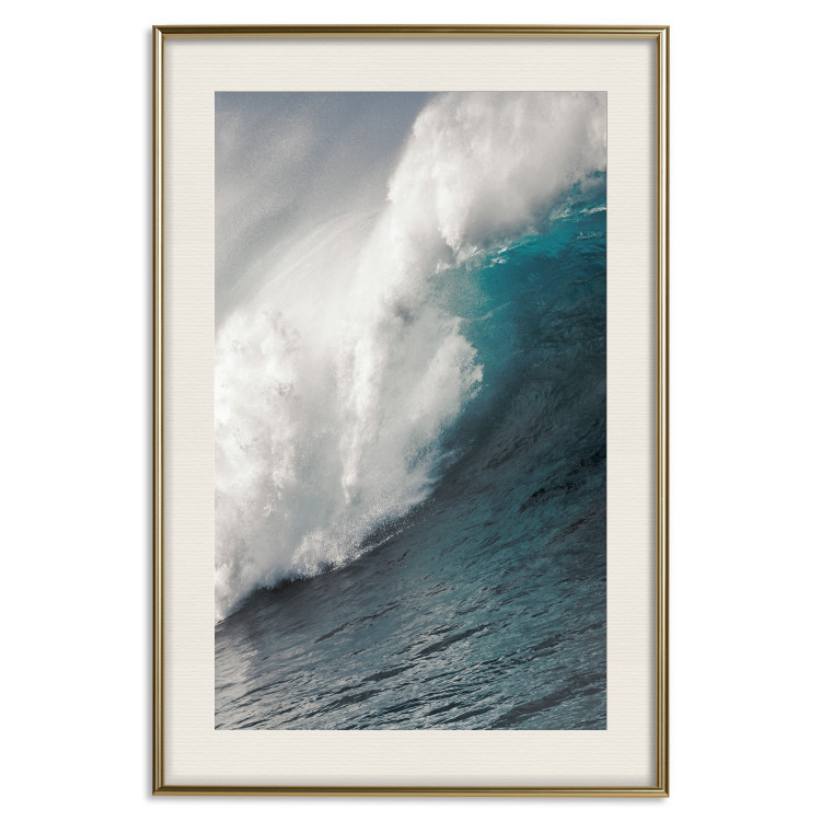 Wall Poster Ocean Wave - nautical composition with turbulent emerald water 117284 additionalImage 23