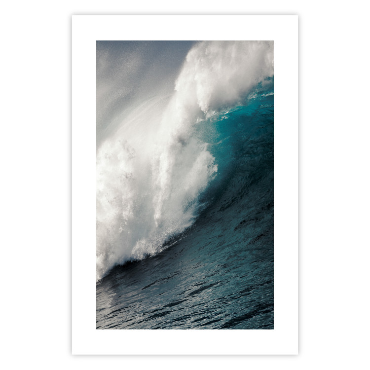 Wall Poster Ocean Wave - nautical composition with turbulent emerald water 117284 additionalImage 15