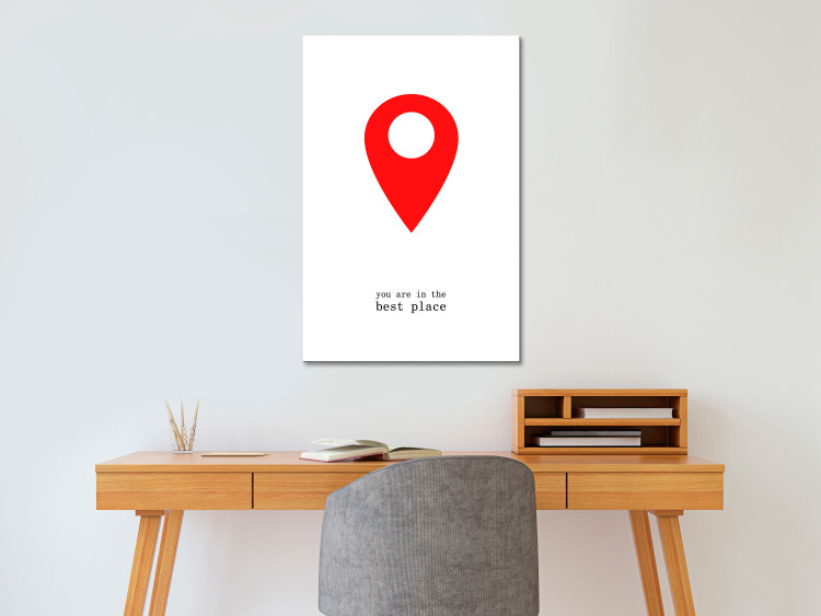Canvas Print You Are in the Best Place (1 Part) Vertical 117484 additionalImage 3