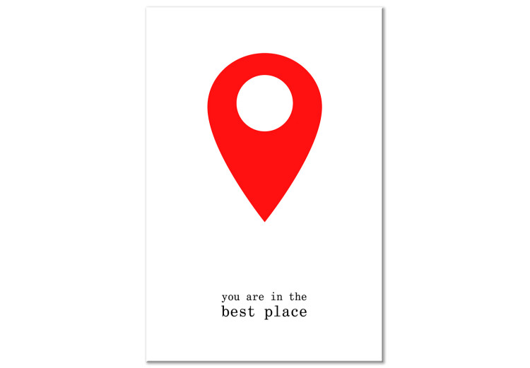Canvas Print You Are in the Best Place (1 Part) Vertical 117484