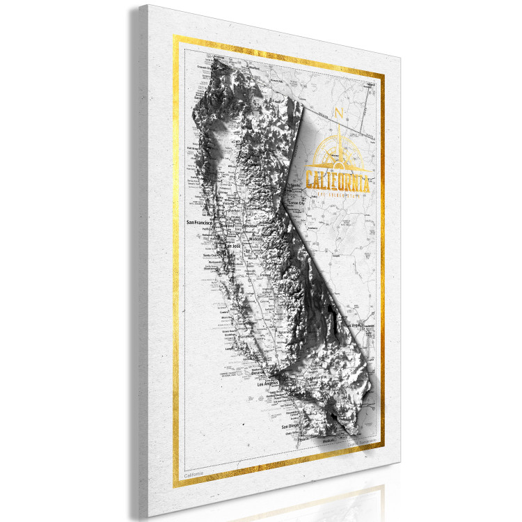 Canvas California - Isometric map of the American city with 3D effect 118484 additionalImage 2