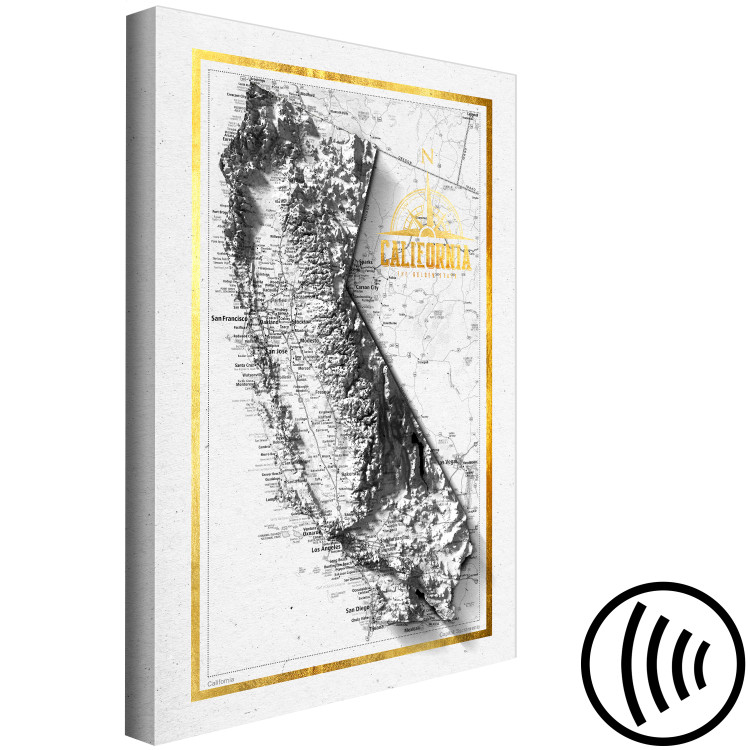 Canvas California - Isometric map of the American city with 3D effect 118484 additionalImage 6
