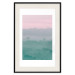 Poster Misty Dawn - landscape of trees amid dense fog in pastel colors 119184 additionalThumb 17