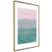 Poster Misty Dawn - landscape of trees amid dense fog in pastel colors 119184 additionalThumb 12