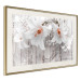 Poster Lily World - white lily flower on wooden background with retro inscriptions 122284 additionalThumb 2