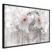Poster Lily World - white lily flower on wooden background with retro inscriptions 122284 additionalThumb 10