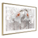 Poster Lily World - white lily flower on wooden background with retro inscriptions 122284 additionalThumb 8