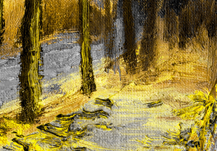 Canvas Art Print Paris Channel (1 Part) Vertical Yellow 123084 additionalImage 4