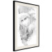 Poster Ethnic Gaze - black portrait of an indigenous woman on white background 123284 additionalThumb 3