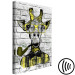 Canvas Giraffe with Pipe (1 Part) Vertical Yellow 123384 additionalThumb 6