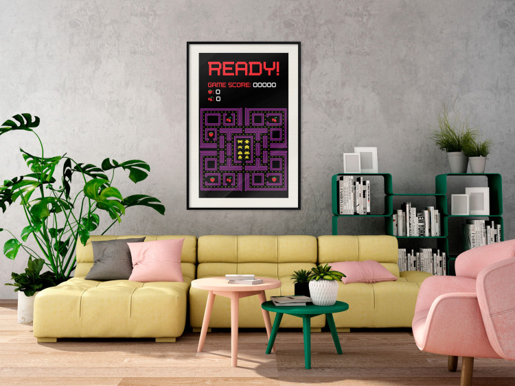 Wall Poster Ready! - English captions and fruit icons on Pacman game map 123584 additionalImage 22