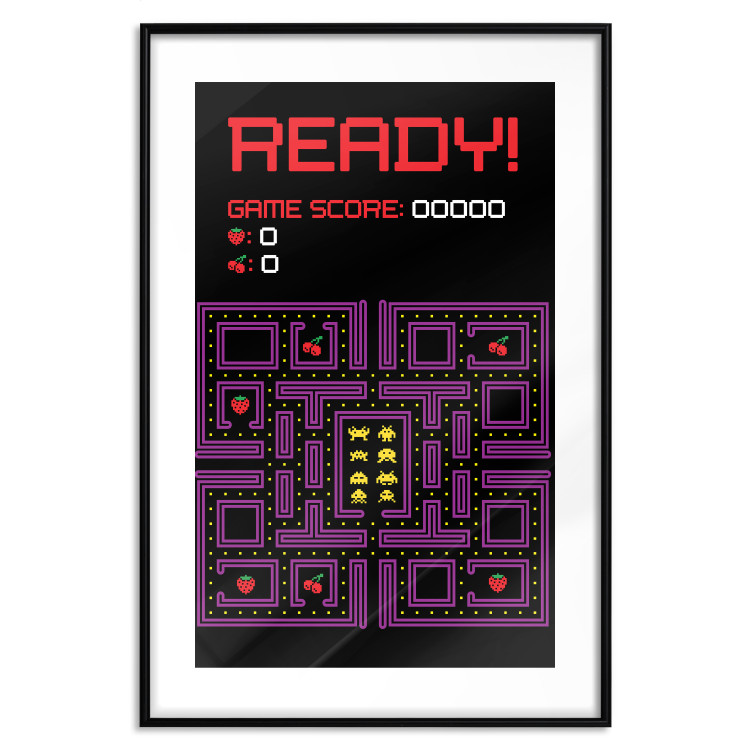 Wall Poster Ready! - English captions and fruit icons on Pacman game map 123584 additionalImage 15