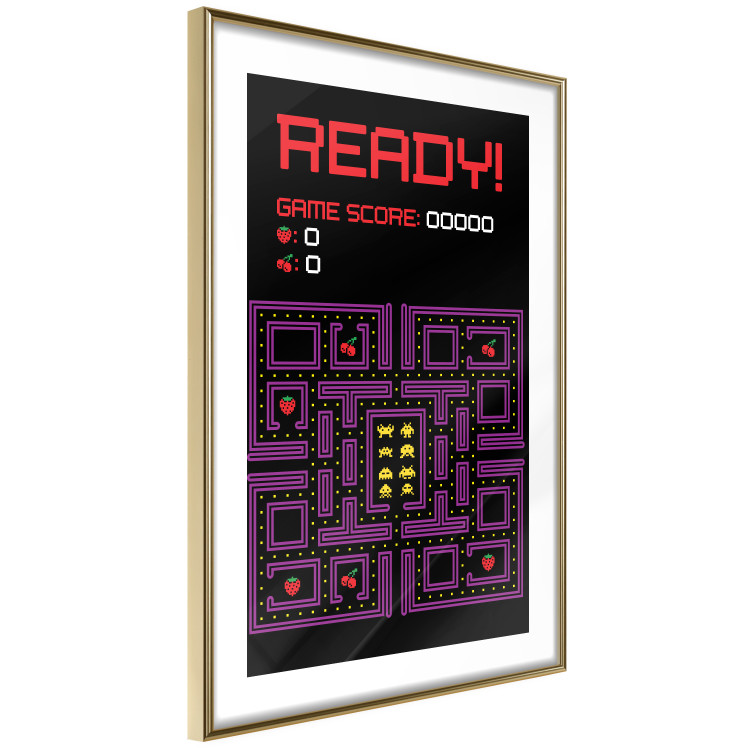 Wall Poster Ready! - English captions and fruit icons on Pacman game map 123584 additionalImage 6