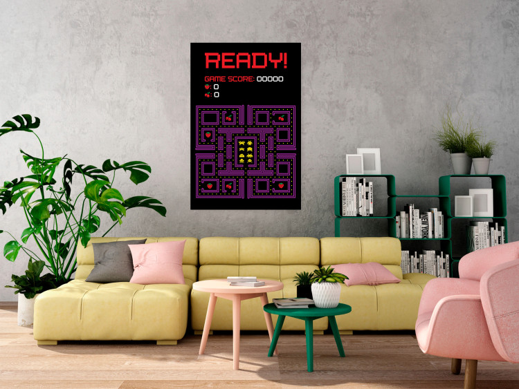 Wall Poster Ready! - English captions and fruit icons on Pacman game map 123584 additionalImage 17
