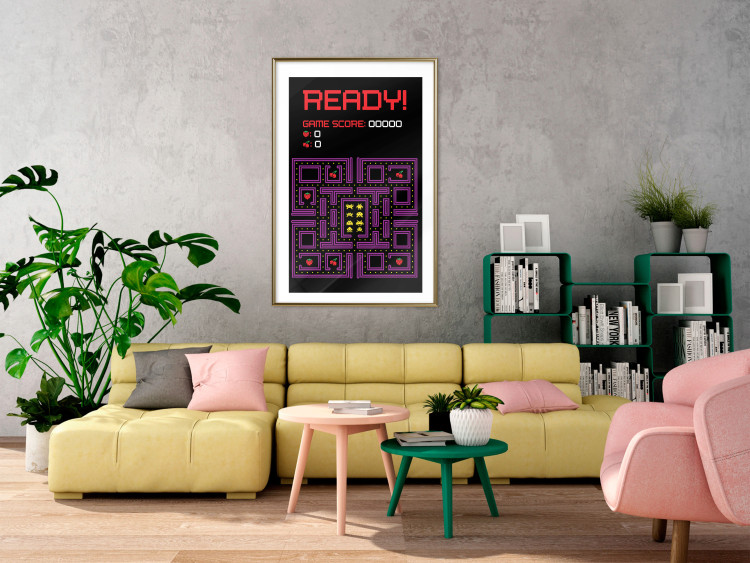 Wall Poster Ready! - English captions and fruit icons on Pacman game map 123584 additionalImage 15