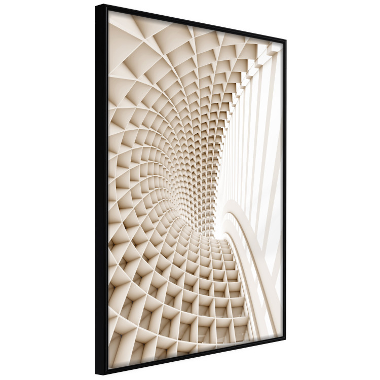 Wall Poster Telemark - abstract tunnel with 3D imitation and light wall texture 123884 additionalImage 10