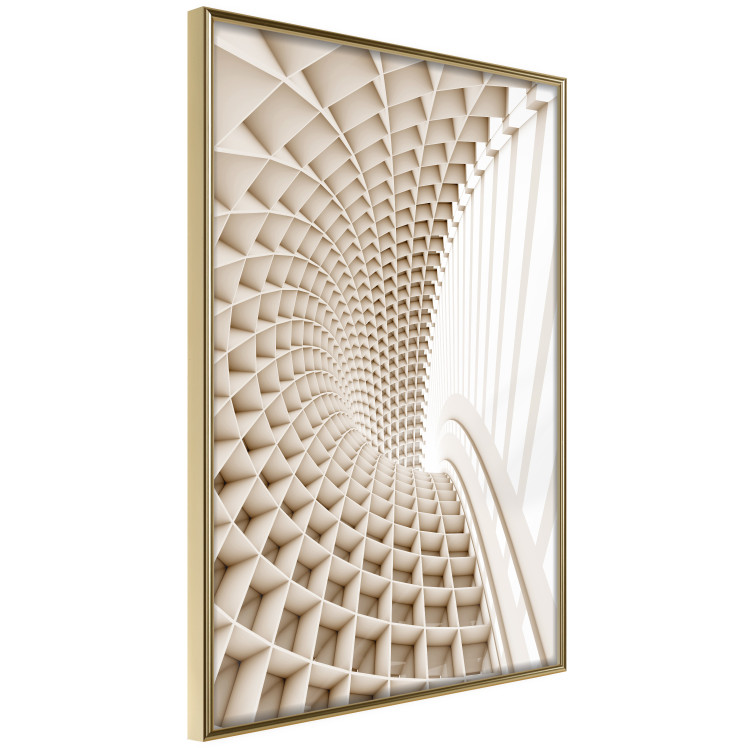 Wall Poster Telemark - abstract tunnel with 3D imitation and light wall texture 123884 additionalImage 12