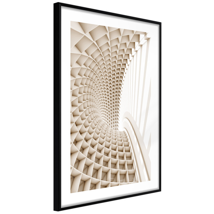 Wall Poster Telemark - abstract tunnel with 3D imitation and light wall texture 123884 additionalImage 11