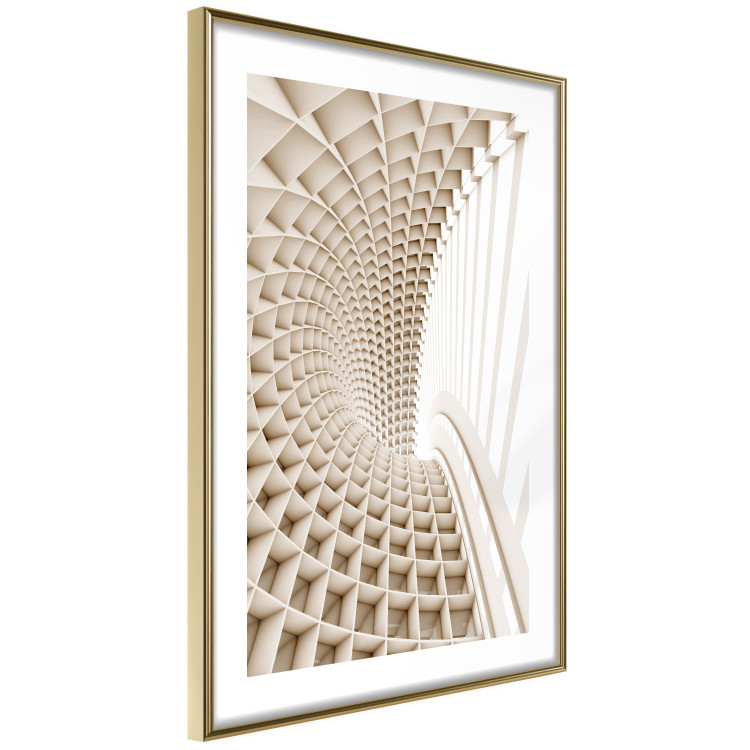 Wall Poster Telemark - abstract tunnel with 3D imitation and light wall texture 123884 additionalImage 8