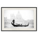 Poster Gondola Ride - photograph of Venice architecture in black and white motif 123984 additionalThumb 18