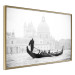 Poster Gondola Ride - photograph of Venice architecture in black and white motif 123984 additionalThumb 14