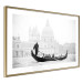 Poster Gondola Ride - photograph of Venice architecture in black and white motif 123984 additionalThumb 8