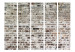 Room Divider Screen Walls of Time II (5-piece) - light pattern with old brick texture 124084 additionalThumb 3