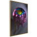 Poster Layers of Abstract - purple-blue abstraction with a golden interior 125684 additionalThumb 14