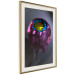 Poster Layers of Abstract - purple-blue abstraction with a golden interior 125684 additionalThumb 2